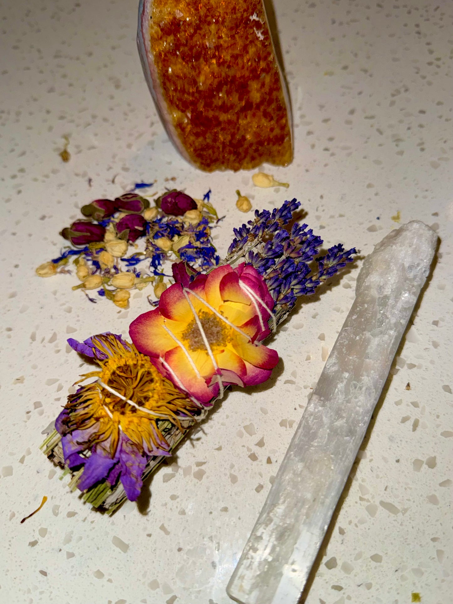 Lavender + Rose + Blue Lotus Sage Bundle