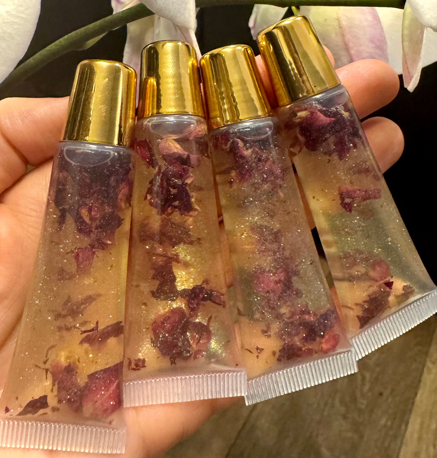 Peppermint Rose Lip Oil Gloss