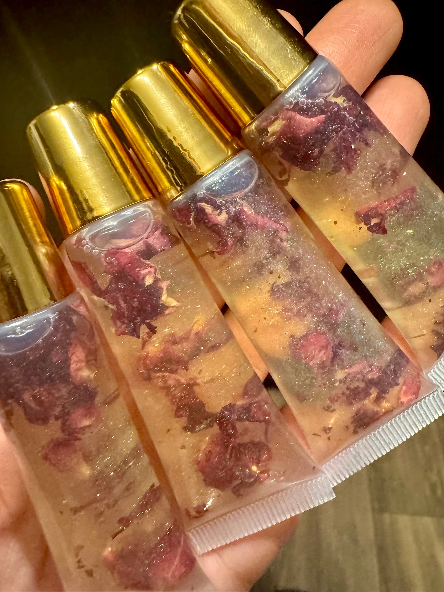 Peppermint Rose Lip Oil Gloss